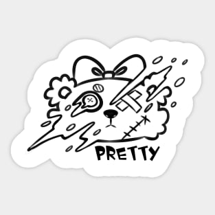 Pretty Teddy Bear Sticker